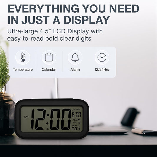 🌙💡 Modern LED Digital Alarm Clock | Big Display | Flat 50% Off | ₹799 | Free Delivery & COD