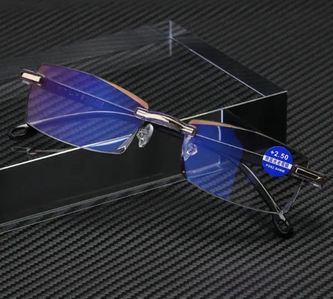 Buy 1 Get 1 Free Rimless One Power Auto Focus Reading Glasses - @ 50% Discount + Free Shipping